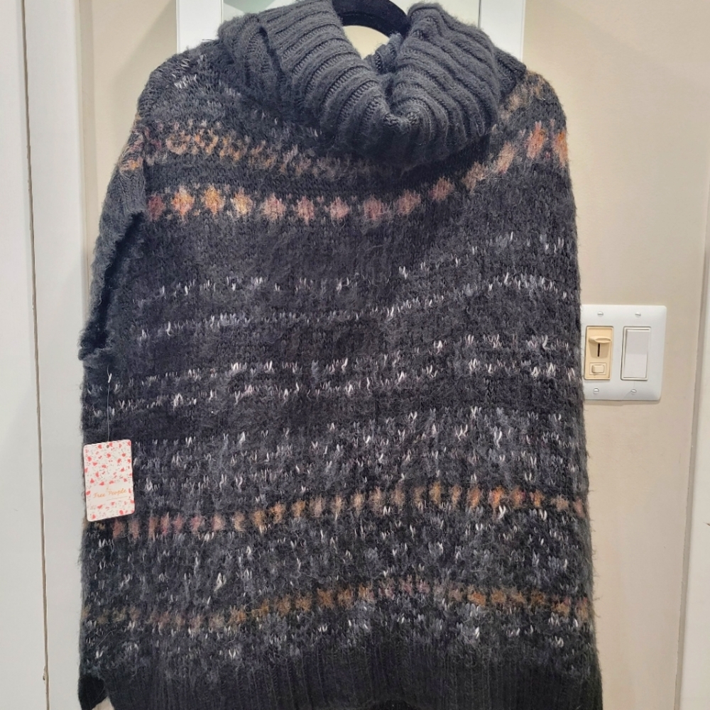 Free people m or l cowl neck sweater